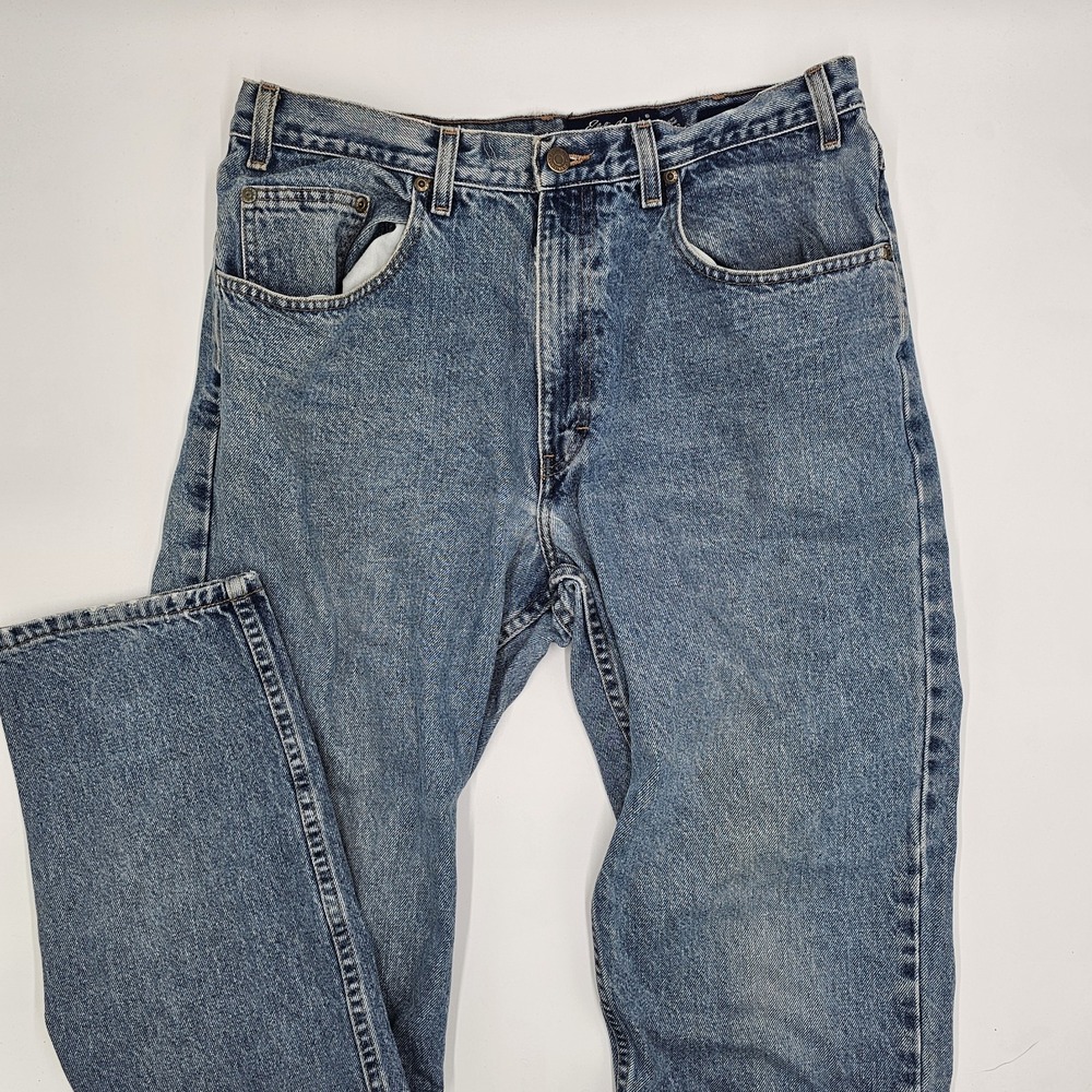 Eddie Bauer Men's Classic Fit Denim Jeans Blue 36x32‎ 100% Cotton Made in Mexico